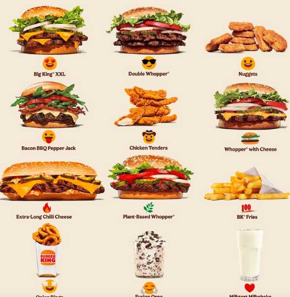 Burger King Allergen Menu Burger King Menu